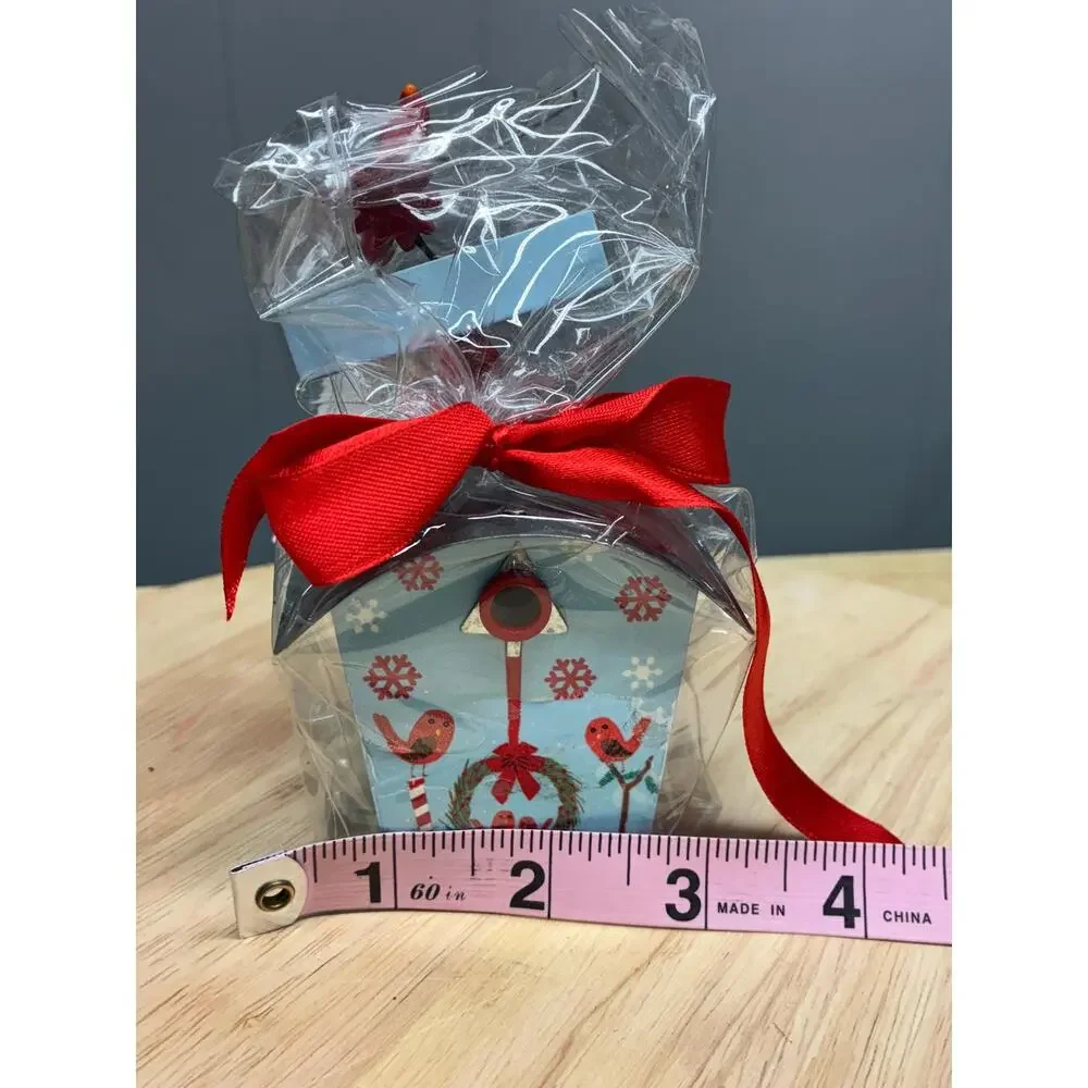 Cardinal Christmas Ornament | Joy to the Birds Barn House | Helena Rags Design